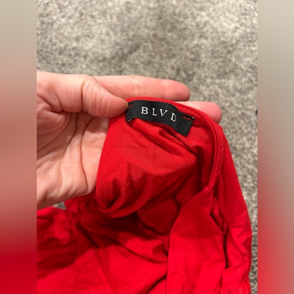 NWT red deep cut bodysuit- multiple sizes! - Picture 2 of 4